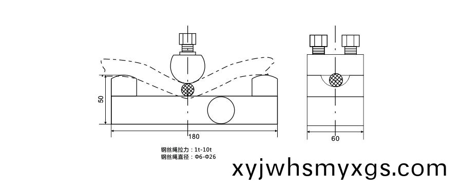 BCQ旁壓式傳(chuan)感器尺(chi)寸圖(tu)